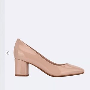 Calvin Klein Nude Block Heel Pumps